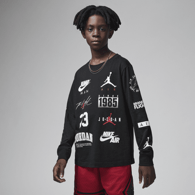 NIKE公式】ジョーダン レベル アップ ロングスリーブ Tシャツ ジュニア ロングスリーブ Tシャツ.オンラインストア (通販サイト)